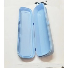 Colezium Mavi Multi Renkli Kapaklı Kalemlik Kutusu -Çanta Içi Saklama - Diş Fırçası - Makyaj Fırçası Kutu