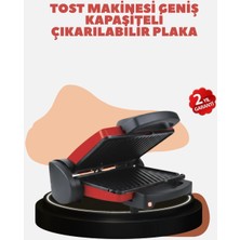 Beruflic Kompakt Izgara ve Tost Makinesi – Çıkarılabilir Plaka, Döküm Gövde