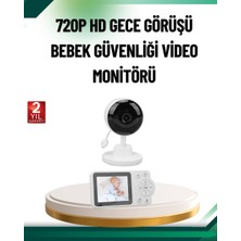 Beruflic Sesli ve Görüntülü Bebek Kamerası Sıcaklık Takipli