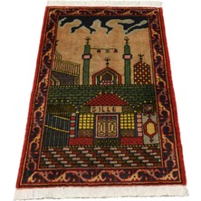 Zehra Abla Halı Yeni El Dokuması Seccade Mihraplı Mevlana Sille Konya Yün Halı 7135