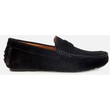 Hotiç 02AYH319950A100 ERKEK Süet Deri Siyah Rahat Günlük Loafer