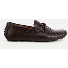 Hotiç Erkek Deri Kahverengi Fiyonk Detaylı Günlük Loafer