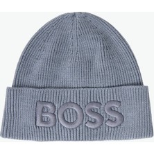 Boss Gri Erkek Desenli Bere Afox_r
