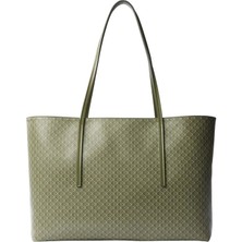 Calvin Klein %95 Geri Dönüştürülmüş Polyester, %5 Poliüretan Haki Kadın Tote Çanta LV04F3266GY0I