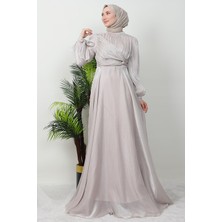 Giza Store Zambak Ipek Abiye Bej