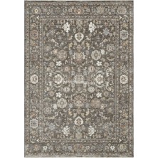 Venucci Home & Living Frezia Floral Bambu Polyester Oturma Odası Salon Mutfak Halısı Eskitme Çiçekli Vintage Halı