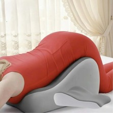 Viscora Gri Desensiz Omuz ve Sırt Destekli Minder %65 Pamuk - %35 Polyester Yıkanabilir Kılıf 50 x 40 cm