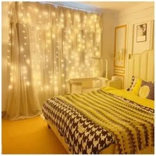 Derin Stok 8 Fonksiyonlu Uzaktan Kumandalı Peri Perde LED - 3x3 Metre Günışığı