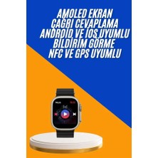 Derin Stok Akıllı Saat Çok Fonksiyonlu Unısex Sosyal Medya Girişli Bluetooth Bağlantılı
