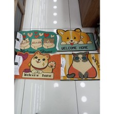 Derin Stok Sevimli Hayvan Tasarımlı Kapı Paspası