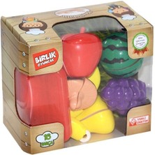 Birlik Toys URT007-KUTU-1ABC Kesilebilen Sebze Meyve 16 Pcs