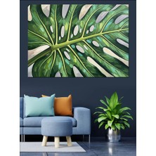 Karizma Tablo Yakın Çekim Tropikal Bitki Dekoratif Kanvas - Mdf Ahşap Tablo