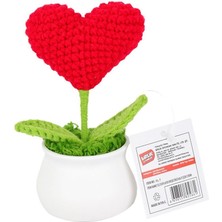 Birlik Toys Fl-7 12Lİ Kroşe Örgü Saksıda Kalp -Birliktoys