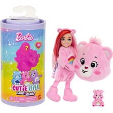 Barbie Care Bear Serisi Chelsea Cutie Reveal Bebek Peluş Kostüm ile Sürprizler Sunuyor