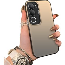 Ucuc Vivo Y19S 4G/Y19S Pro Uyumlu Sert Akrilik Arka Silikon Kenar Lens Koruma Kılıf
