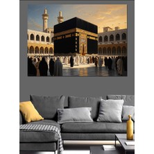 Karizma Tablo Modern Mimari Ile Kabe Görünümü Dekoratif Kanvas - Mdf Ahşap Tablo