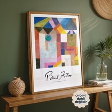 Persona Istanbul Paul Klee "colorful Architecture, 1917" - Modern Soyut Mimari Poster (Çerçevesiz)