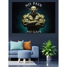 Karizma Tablo Acı Yoksa Kazanç Yok Motivasyonu Dekoratif Kanvas - Mdf Ahşap Tablo