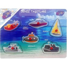 Onyıl Oyuncak ONY-325-326 Ahşap Tutmalı Deniz ve Hava Taşıtları