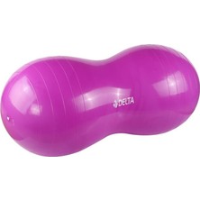 Delta PNB24 Mor Fıstık Pilates Topu 90 x 45 cm + Top Pompası