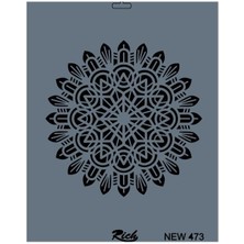 SHC4200 New Seri N-473 Stencil 35X25 cm