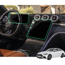 CraftShield Mercedes C Serisi W206 (2021-2026) Uyumlu 11.9" Multimedya ve 12.3" Gösterge Çift Set 9h Nano Ekran Koruyucu