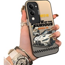 Ucuc Vivo Y29S Uyumlu Sert Akrilik Arka Silikon Kenar Lens Koruma Kılıf