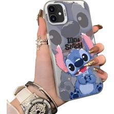 Ucuc iPhone 12 Uyumlu Sert Akrilik Arka Silikon Kenar Lens Koruma Kılıf