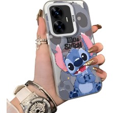 Ucuc Realme C55 Uyumlu Sert Akrilik Arka Silikon Kenar Lens Koruma Kılıf