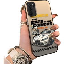 Ucuc Oppo A54S Uyumlu Sert Akrilik Arka Silikon Kenar Lens Koruma Kılıf