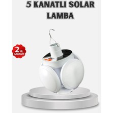 Beruflic Güneş Enerjili ve USB Şarjlı LED Kamp Lambası – 5 Farklı Işık Modlu, Askılı Tasarım