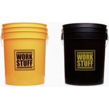 Work Stuff Detaylandırma Kovası Seti - Sarı Wash ( Yıkama ) - Siyah Rınse ( Durulama ) 2 Adet Kova
