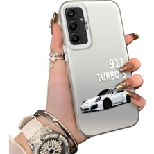 Ucuc Samsung Galaxy A25 Uyumlu Sert Akrilik Arka Silikon Kenar Lens Koruma Kılıf