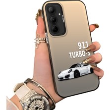 Ucuc Samsung Galaxy A35 Uyumlu Sert Akrilik Arka Silikon Kenar Lens Koruma Kılıf