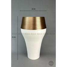 Biçiçek Cleopatra Saksı 70CM Metal