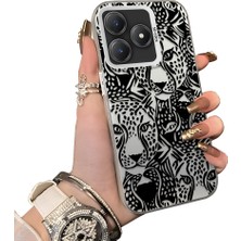 Ucuc Realme C63 4G/C61 Uyumlu Sert Akrilik Arka Silikon Kenar Lens Koruma Kılıf