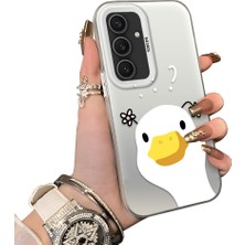 Ucuc Samsung Galaxy S24 Plus Uyumlu Sert Akrilik Arka Silikon Kenar Lens Koruma Kılıf