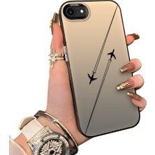Ucuc iPhone 7/8/se 2020 2022 Uyumlu Sert Akrilik Arka Silikon Kenar Lens Koruma Kılıf