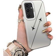 Ucuc Samsung Galaxy S24 Plus Uyumlu Sert Akrilik Arka Silikon Kenar Lens Koruma Kılıf
