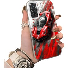 Ucuc Redmi Note 11 Uyumlu Sert Akrilik Arka Silikon Kenar Lens Koruma Kılıf