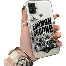 Ucuc Samsung Galaxy A05 Uyumlu Sert Akrilik Arka Silikon Kenar Lens Koruma Kılıf