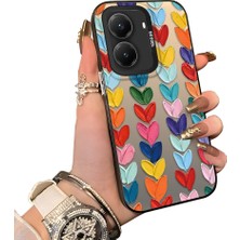 Ucuc Poco X7 Pro Uyumlu Sert Akrilik Arka Silikon Kenar Lens Koruma Kılıf