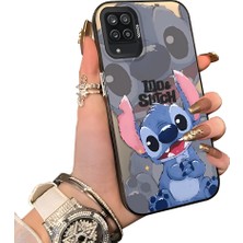 Ucuc Samsung Galaxy A12/M12 Uyumlu Sert Akrilik Arka Silikon Kenar Lens Koruma Kılıf