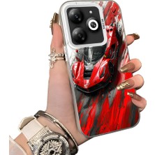 Ucuc Infinix Smart 8/8 Pro Uyumlu Sert Akrilik Arka Silikon Kenar Lens Koruma Kılıf