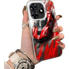 Ucuc Tecno Spark 10 Pro Uyumlu Sert Akrilik Arka Silikon Kenar Lens Koruma Kılıf