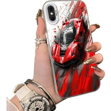 Ucuc iPhone X/xs Uyumlu Sert Akrilik Arka Silikon Kenar Lens Koruma Kılıf