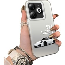 Ucuc Tecno Spark 20 Uyumlu Sert Akrilik Arka Silikon Kenar Lens Koruma Kılıf