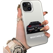 Ucuc iPhone 14 Plus/15 Plus Uyumlu Sert Akrilik Arka Silikon Kenar Lens Koruma Kılıf