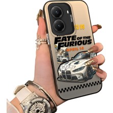 Ucuc Poco X7 Pro Uyumlu Sert Akrilik Arka Silikon Kenar Lens Koruma Kılıf