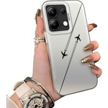 Ucuc Redmi Note 13 4g Uyumlu Sert Akrilik Arka Silikon Kenar Lens Koruma Kılıf